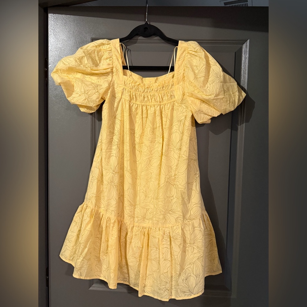 Moon River Sunny Yellow Dress